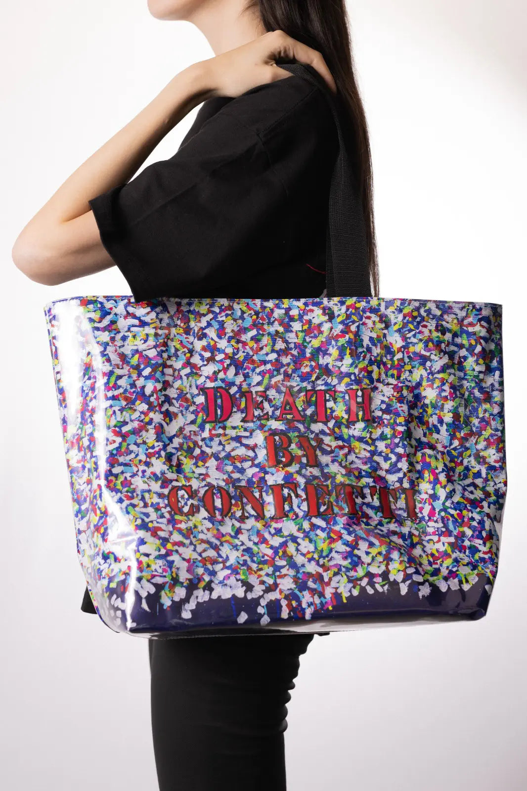 Death By Confetti - Plastic Coated Tote Bag