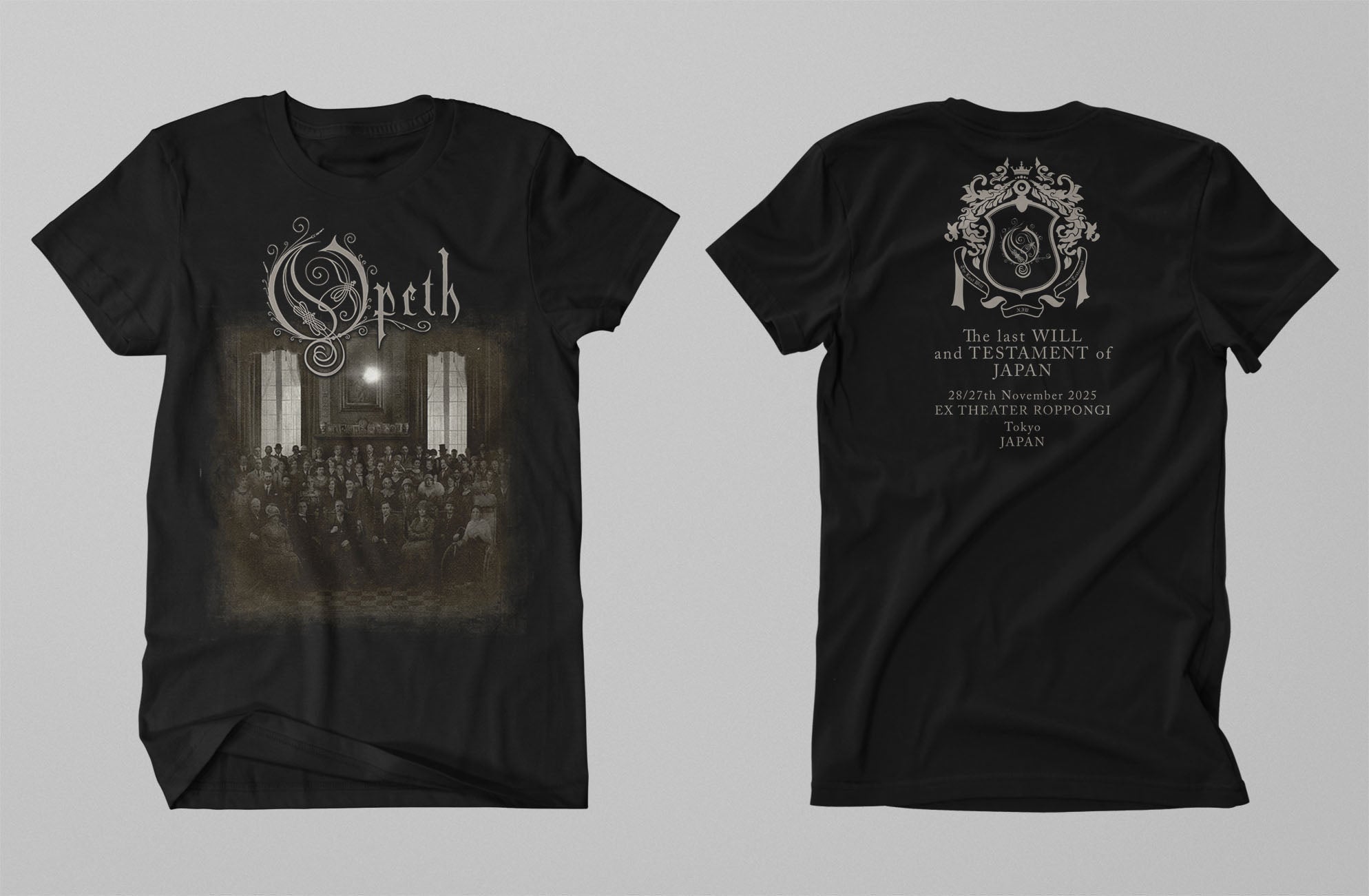 Opeth Japan 25 Tour - Black T-shirt
