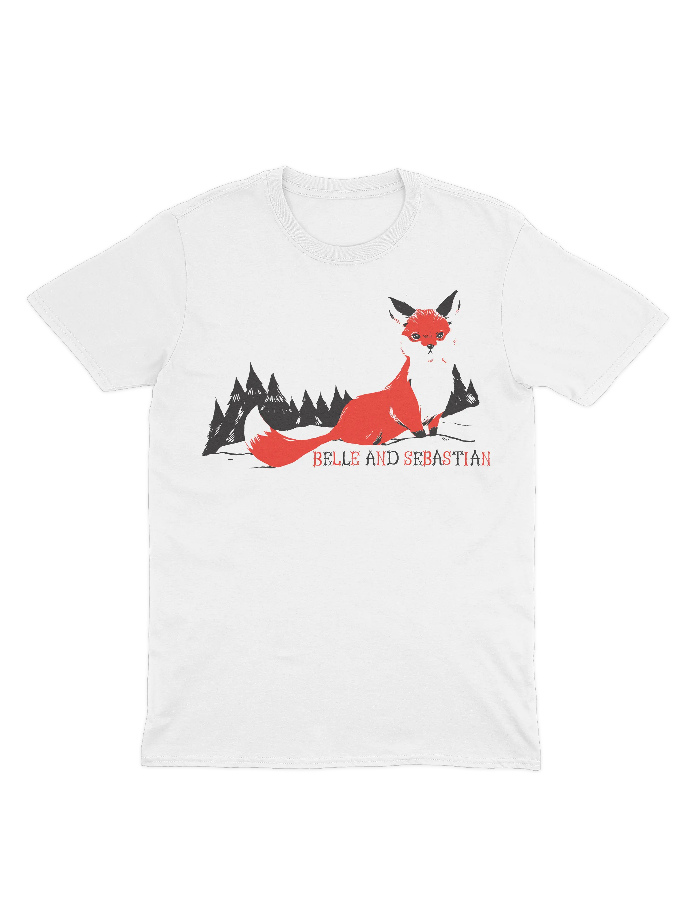 Fox In The Snow - 白いTシャツ