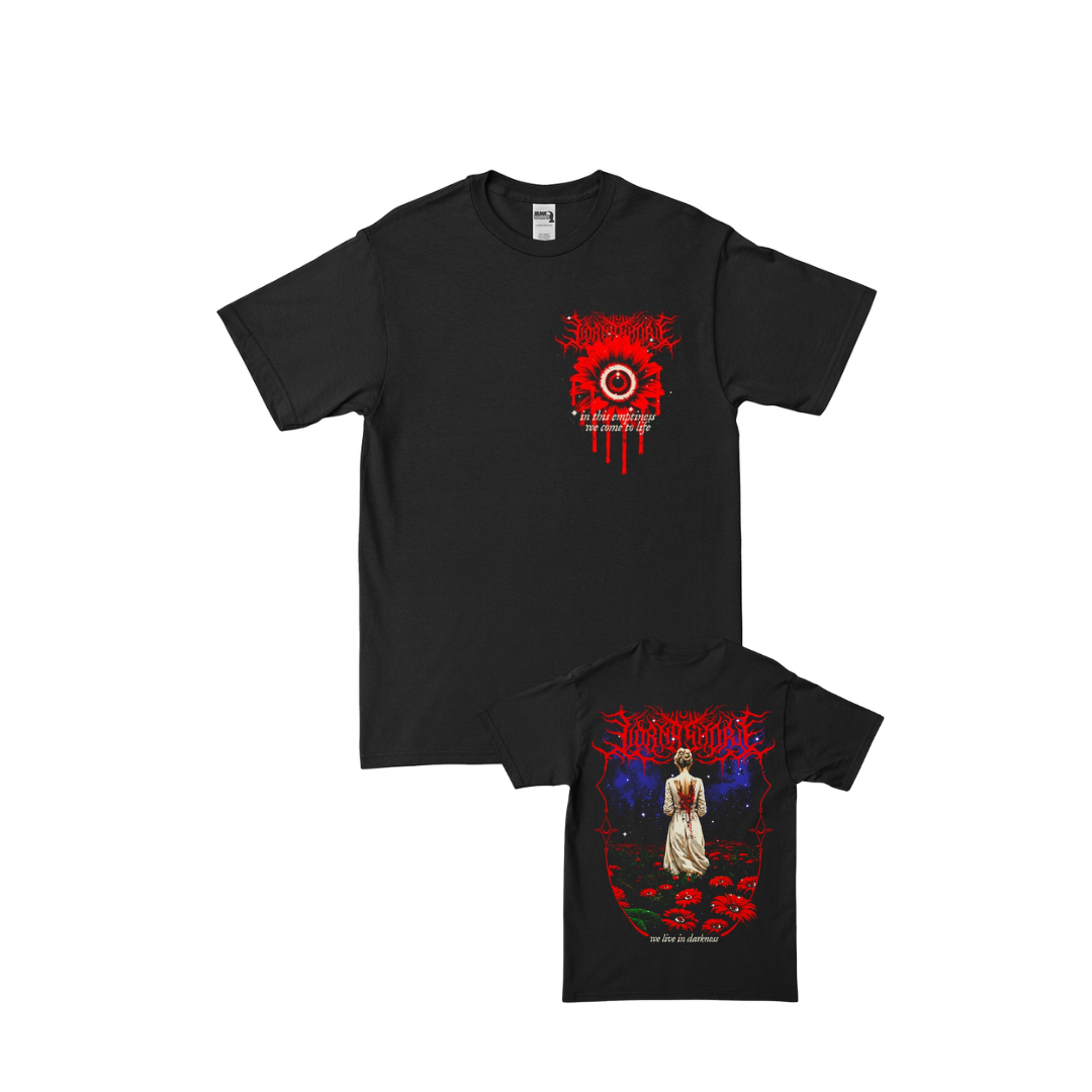 DARKNESS FLOWER - Black T-shirt